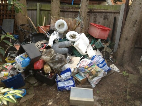 Professional waste management team at work