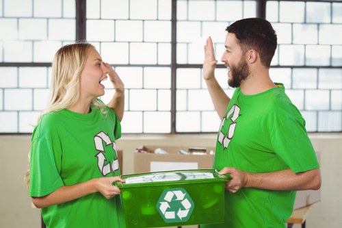 Variety of business waste types for removal